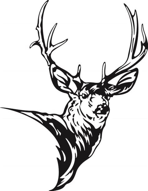 mule deer metal silhouette - Clip Art Library