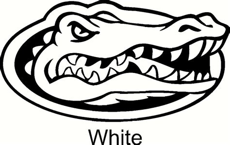 Florida Gators Logo Coloring Pages Sketch Coloring Page