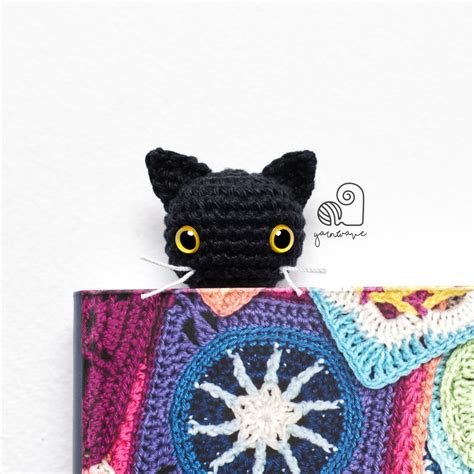 CROCHET PATTERN Cat Bookmark Crochet Amigurumi Kitty Bookmark - Etsy