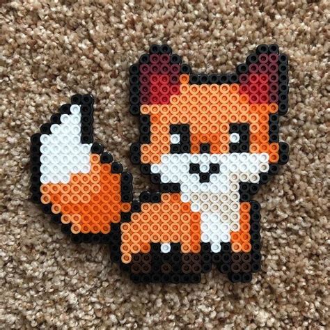 Cute Fox Perler Bead in 2021 | Perler beads, Easy perler bead patterns ...