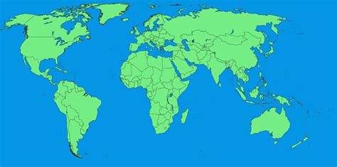 File:A large blank world map with oceans marked in blue-edited.png - Wikimedia Commons