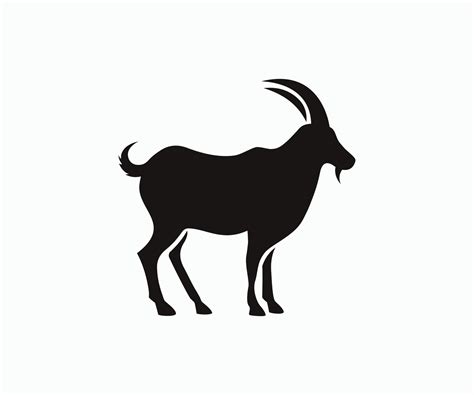 Goat Logo Template Vector Icon. Goat Silhouette Logo Vector Template ...