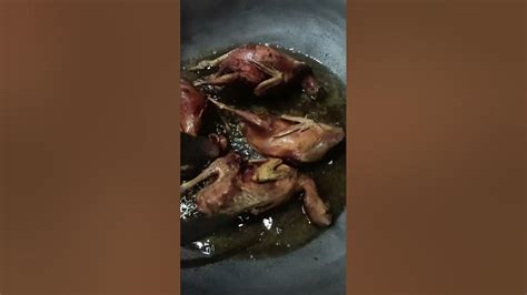 exotic food, fried pugo bird! - YouTube