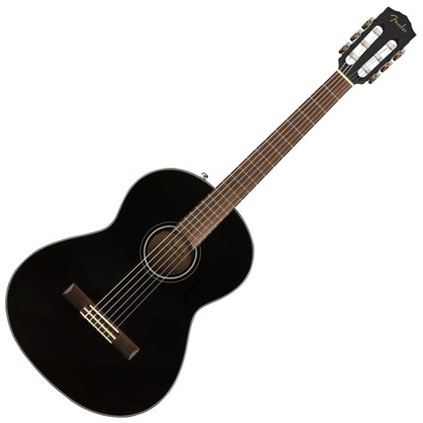 Fender CN-60S Nylon Acoustic Guitar Black - MuzikOne