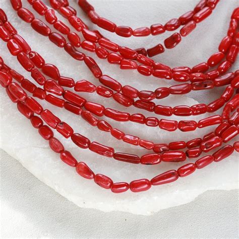 Red Coral Beads - Etsy