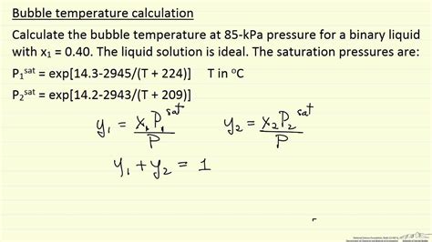 Bubble Temperature Calculation - YouTube