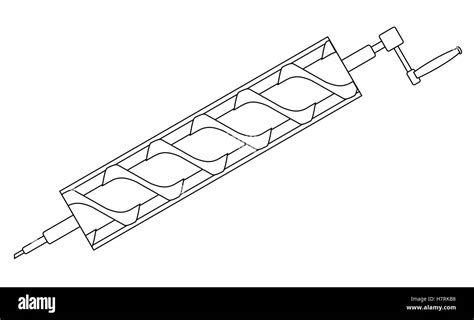 Archimedes water screw Stock Vector Images - Alamy