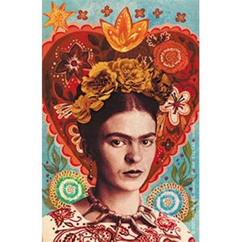 Frida Kahlo heart Portrait Vinyl Sticker Art - Etsy