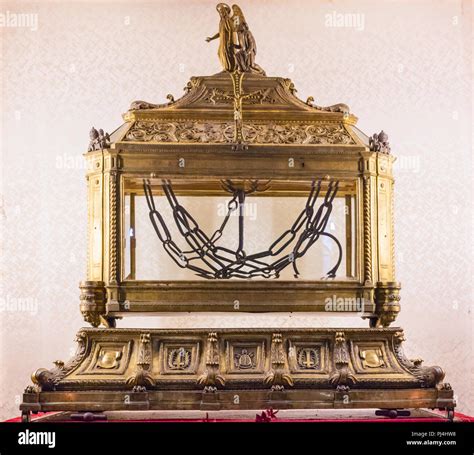 Reliquary, chains of St Peter, Basilica of San Pietro in Vincoli ...