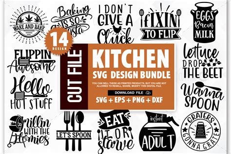 Kitchen svg bundle, kitchen towel svg, funny kitchen quote svg By Regulrcrative | TheHungryJPEG