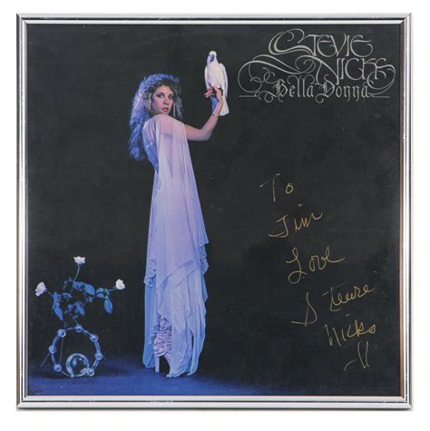 Lot Detail - Stevie Nicks Signed & Inscribed "Bella Donna" Album (REAL)