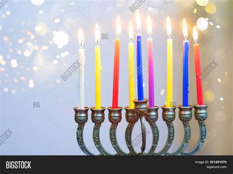 Close Chanukah Menorah Image & Photo (Free Trial) | Bigstock