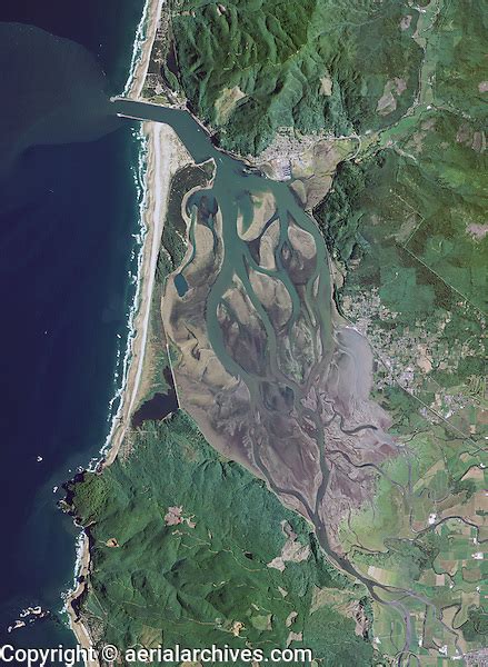 aerial photo map of Tillamook Bay, Oregon | Aerial Archives | San Francisco