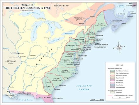 Appalachian Mountains Map 13 Colonies