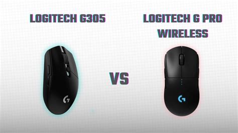 Logitech G305 vs Logitech G Pro Wireless - Setup.gg