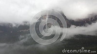 Aerial View of Angel Falls Waterfall, Canaima National Park, Venezuela ...