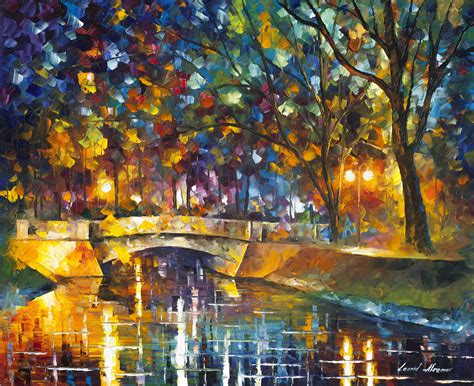 BRIDGE OF IMPRESSIONS - Palette Knife Oil Painting On Canvas By Leonid ...