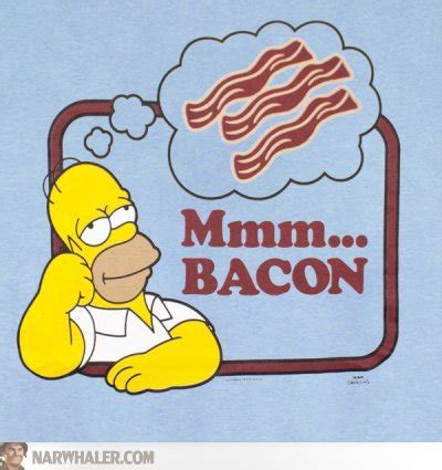 Homer Simpson with Bacon | Baconcoma.com