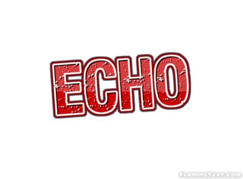 Echo Logo | Free Name Design Tool from Flaming Text