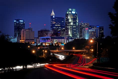 City of Raleigh skyline in the early evening. PHOTO BY ROGER WINSTEAD ...