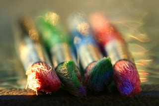 Brushes | Sidelit paintbrushes shot at dusk. I was surprised… | Flickr