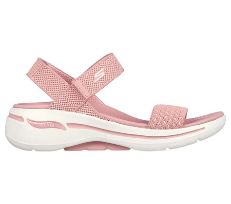 Skechers Arch Fit Go Walk Sandals 140264 ROS ROSE Comfortable Sandals