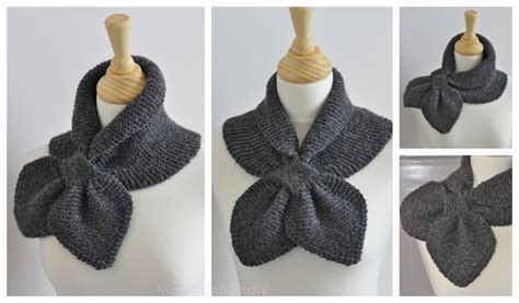 Keyhole Scarf Free Knitting Pattern