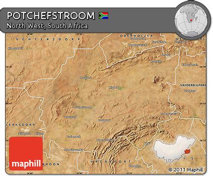 Free Satellite Map of POTCHEFSTROOM