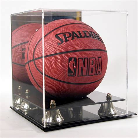 MINI NBA BASKETBALL DELUXE ACRYLIC DISPLAY CASE (FOR A MINI BASKETBALL) | eBay