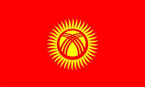 Flat Illustration of Kyrgyzstan flag 8732597 Vector Art at Vecteezy