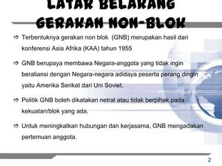 Power Point Gerakan Non Blok