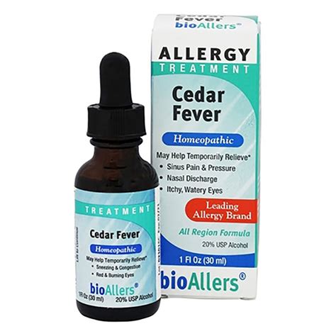 BioAllers - Cedar Fever Allergy Treatment - 1 oz. - Allergy, Sinus & Asthma