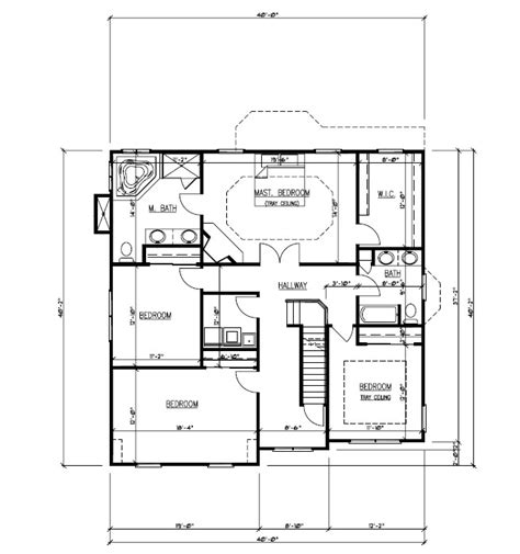 611 Norwood Floor Plan 2nd Floor B&W - Premier Design Custom Homes