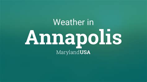 Weather for Annapolis, Maryland, USA