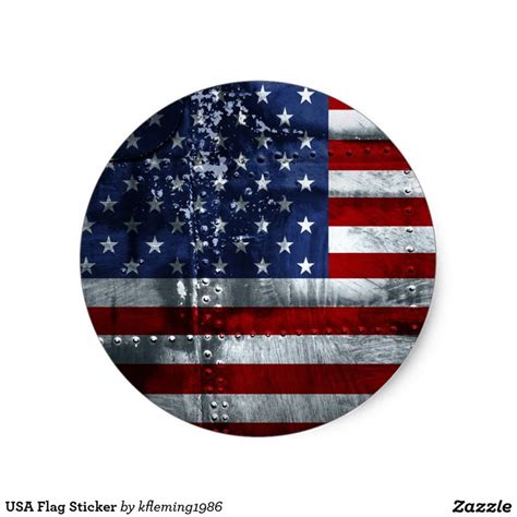 USA Flag Sticker | Zazzle.com | Usa flag stickers, Custom stickers, Stickers