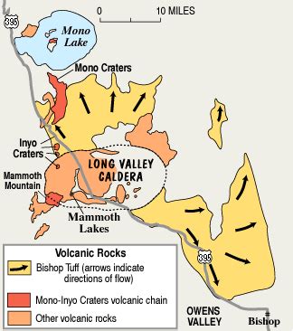 California Geology Project: Volcanoes: Mammoth Mountain & Long Valley Caldera