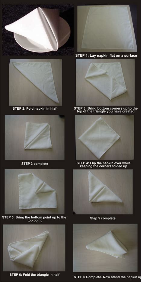 How to do the Pyramid Napkin Fold! Easy step-by-step instructions! #pyramidnapkinfold # ...