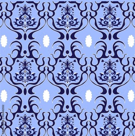 Vector.damask pattern Stock Vector | Adobe Stock