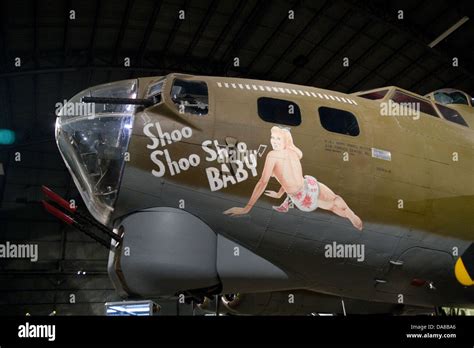 Nose art on WW2 B17 Flying Fortress bomber at the USAF museum Stock Photo: 57962190 - Alamy