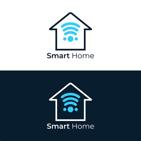 Smart home logo design 7410269 Vector Art at Vecteezy