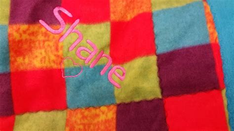 Embroidered fleece blanket | Embroidered fleece blanket, Machine ...