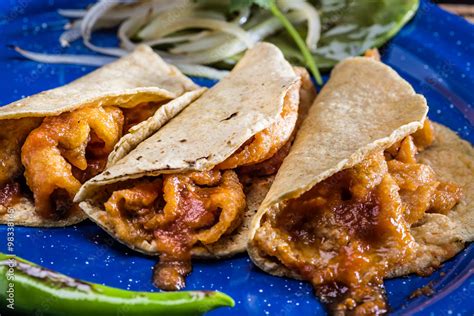 Tacos de Chicharron Stock Photo | Adobe Stock