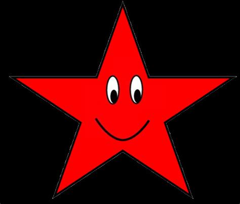 red star with happy face clipart sketch , lge 12cm | Flickr