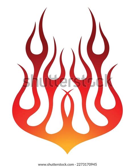 Fire Flames Racing Car Decal Vector Stock Vector (Royalty Free ...