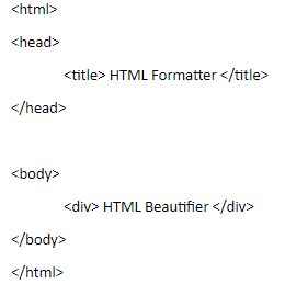 HTML Formatter - Beautify HTML Code Online