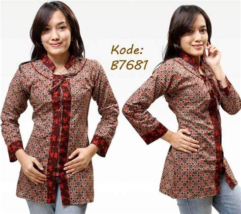 Desain Batik Wanita 2019 | Busana batik, Wanita, Model pakaian