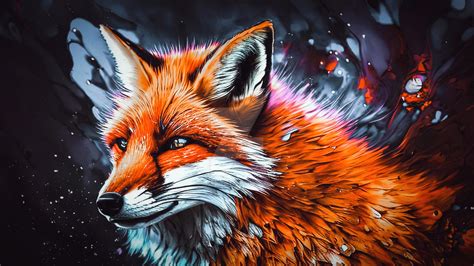 Colorful Fox Wallpaper - 4K by solixsparkle on DeviantArt