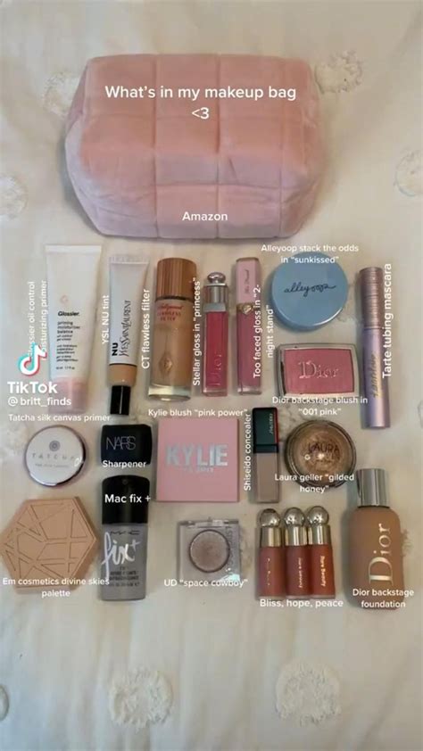 @britt_finds on TikTok | Makeup routine, Makeup bag, Whats in my makeup bag