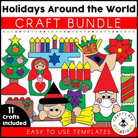 Christmas Around the World Crafts Bundle - Crafty Bee Creations