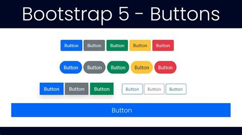 Bootstrap 5 Crash Course Tutorial 4 Buttons Button Groups – Otosection